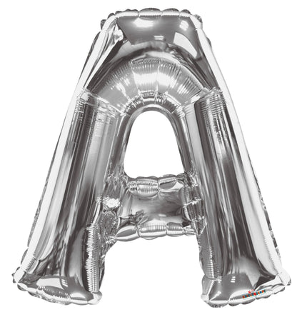 34" Foil Silver Letters 1ct
