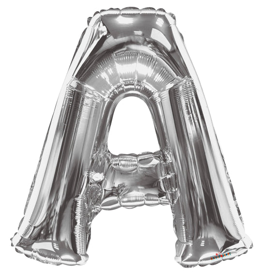 34" Foil Silver Letters 1ct