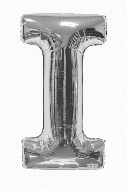 34" Foil Silver Letters 1ct