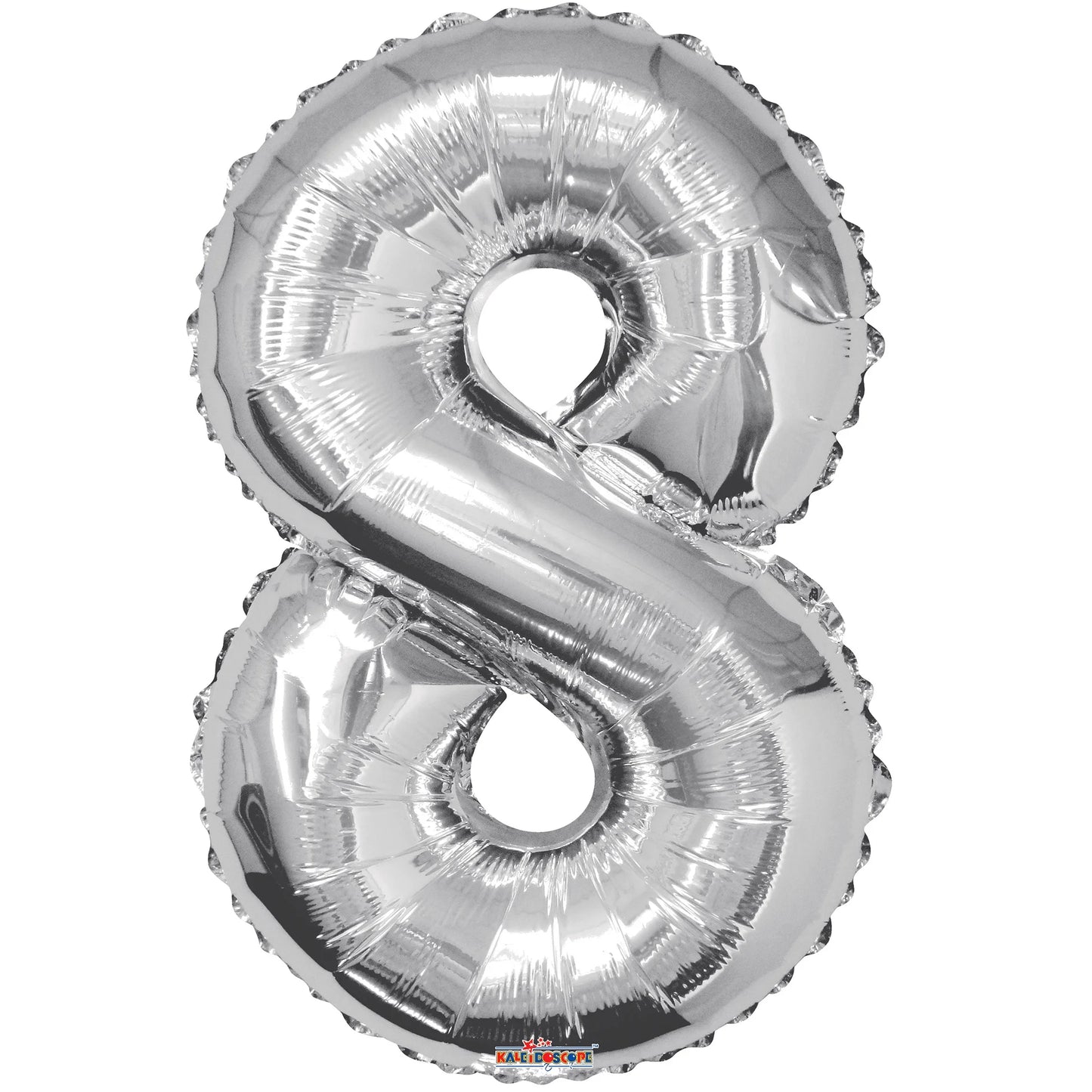 34" Foil Silver Number Balloons